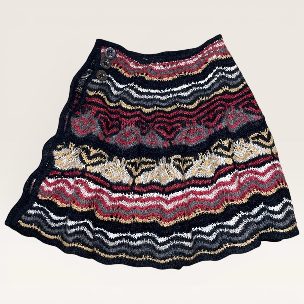 Poetcore Sweater Overlay Skirt Vintage Liz Claiborne Mohair Blend Mini